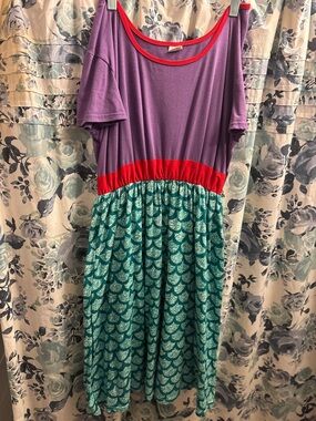 XL Enchanted Dress shop Dupe Ariel Dress!